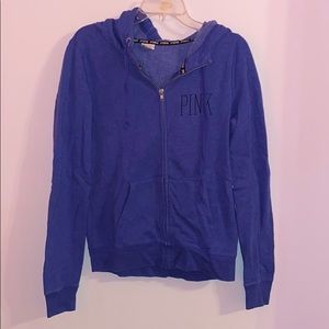 PINK women’s medium zip up hoodie
